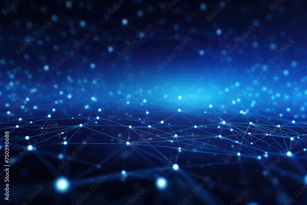 Aufkleber abstract digital background. big data visualization. network connection structure. science backgroun