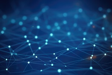 Obraz premium Abstract digital background. Big data visualization. Network connection structure. Science background. Network connection structure, Ai generated