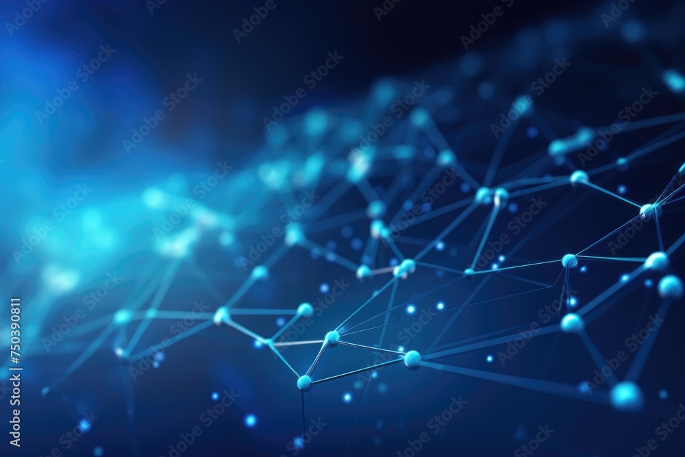 Aufkleber abstract digital background. big data visualization. network connection structure. science backgroun