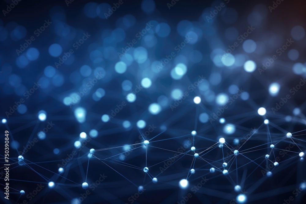 Poster abstract digital background. big data visualization. network connection structure. science backgroun