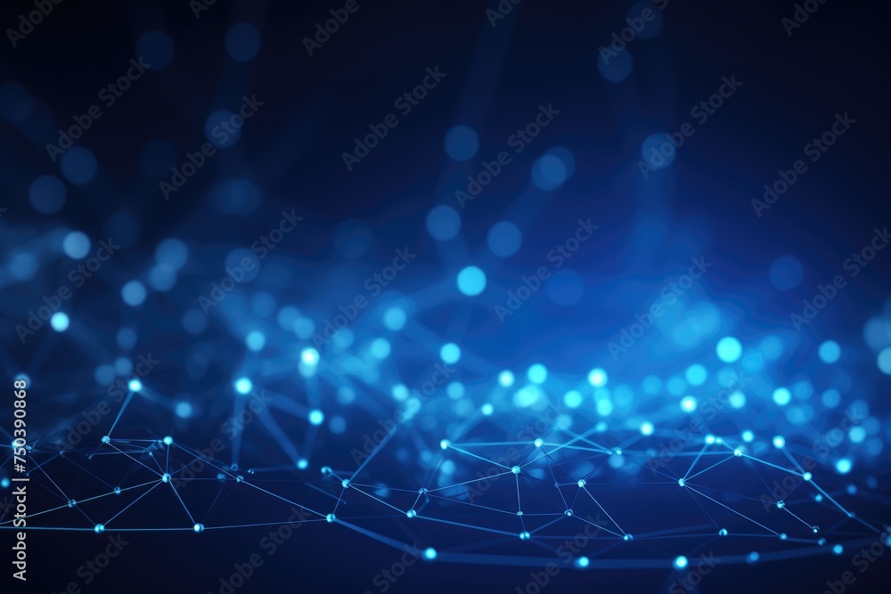 Poster abstract digital background. big data visualization. network connection structure. science backgroun