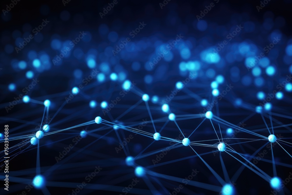 Poster abstract digital background. big data visualization. network connection structure. science backgroun