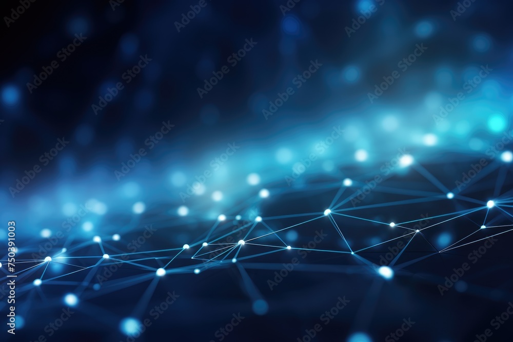 Poster abstract digital background. big data visualization. network connection structure. science backgroun