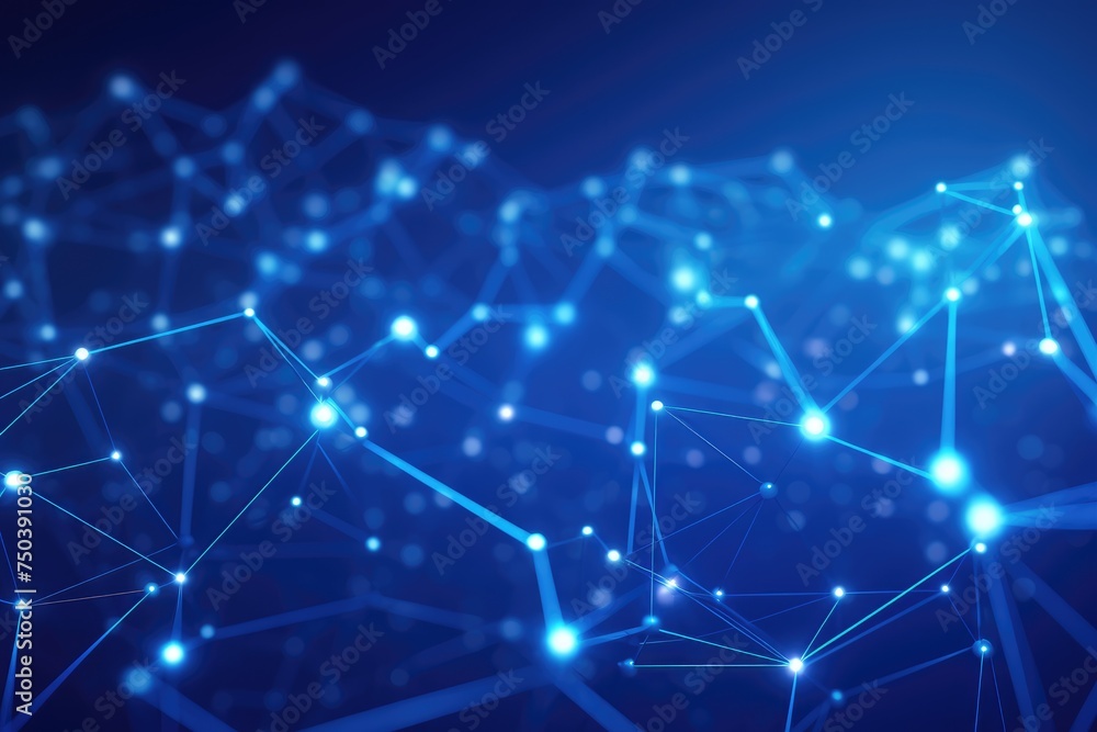 Poster abstract digital background. big data visualization. network connection structure. science backgroun