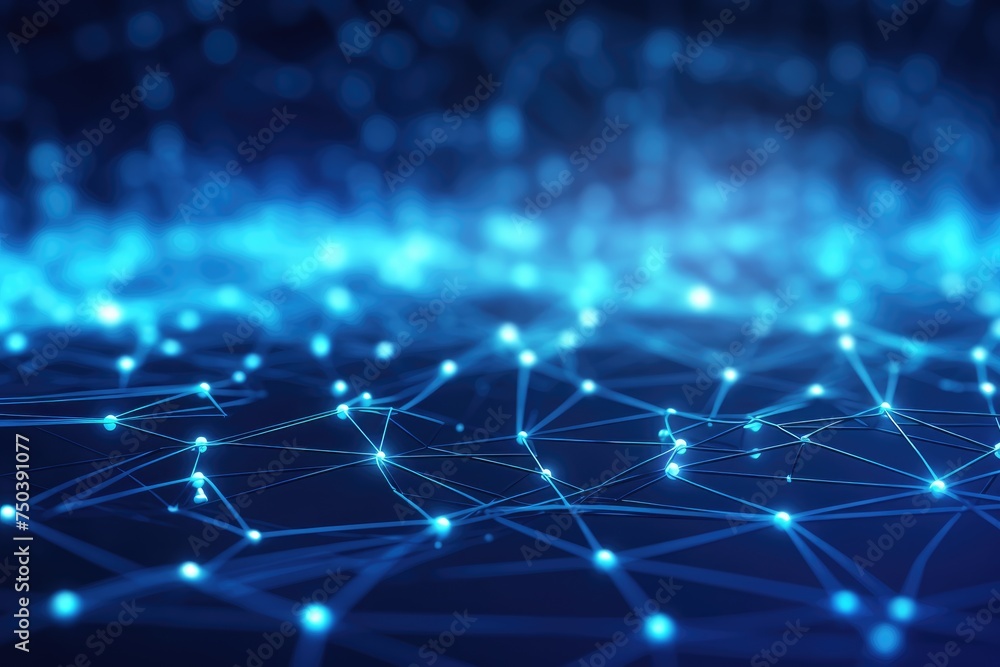 Poster abstract digital background. big data visualization. network connection structure. science backgroun
