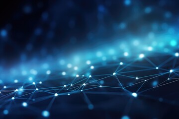 Abstract digital background. Big data visualization. Network connection structure. Science background. Network connection structure, Ai generated