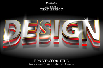 Editable design text effect