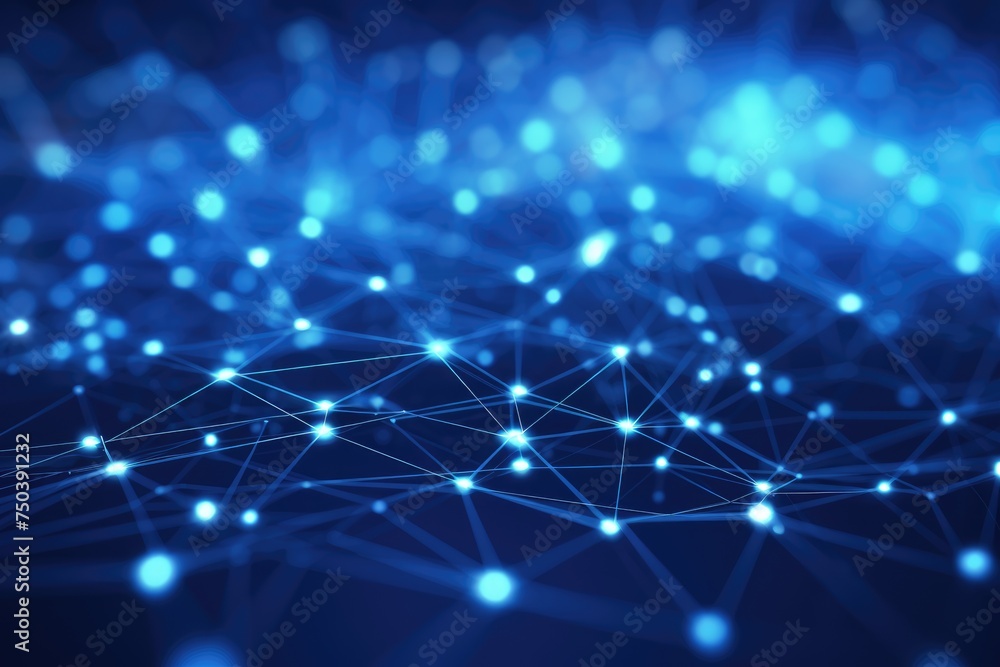 Poster abstract digital background. big data visualization. network connection structure. science backgroun
