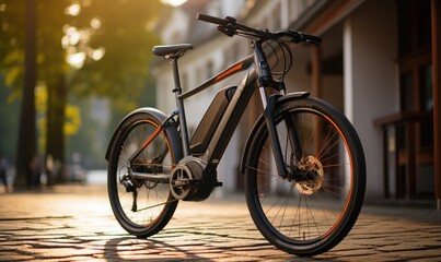 electric bicycle. environmentally friendly vehicles