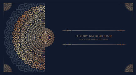 Luxury mandala background with golden arabesque pattern Arabic Islamic east style