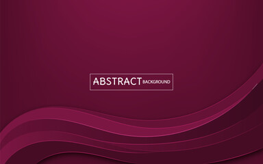Abstract red wave background, vector illustration