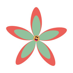 Retro Groovy Flower