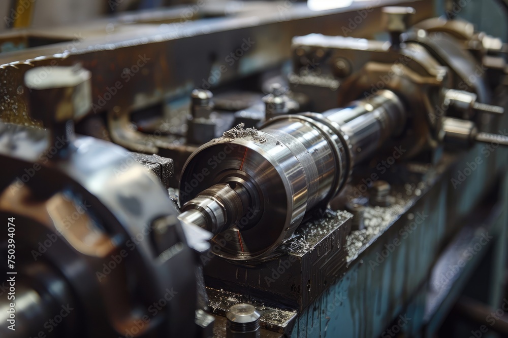 Aufkleber milling and machining of material to lathe