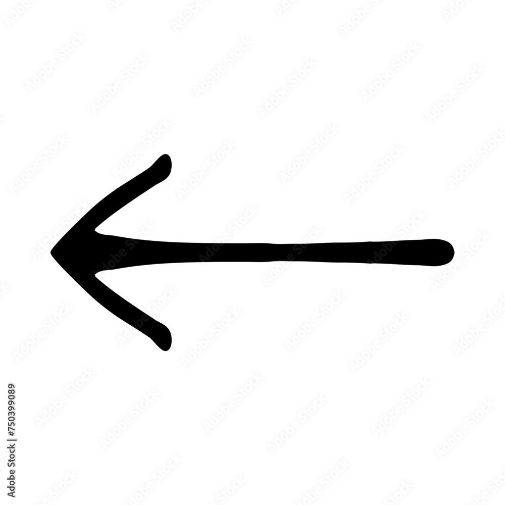 Poster left arrow icon vector. previous icon sign symbol vector. move backward vector icon illustration iso