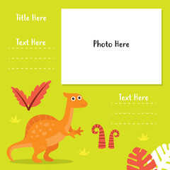 Dinosaur photo-book template series