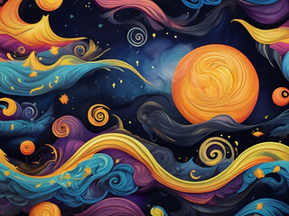 color full abstract background