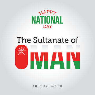 Oman national day vector illustration. Oman national day themes design concept with flat style vector illustration. Suitable for greeting card, poster and banner.