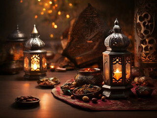 Fototapeta na wymiar happy Ramadan Mubarak