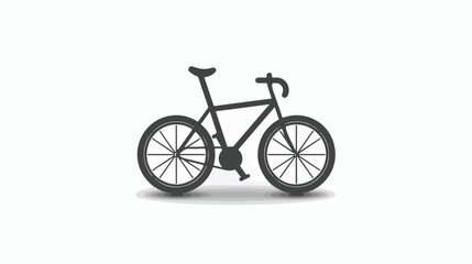 Bicycle Icon on White Background