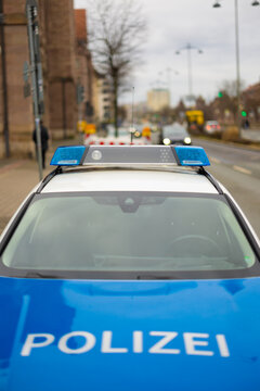Polizei Fahrzeug Absicherung