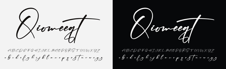 Best Alphabet Beautiful Calligraphy Signature Font lettering handwritten