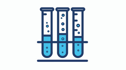 Chemical Test Tube Icon Outline Vector