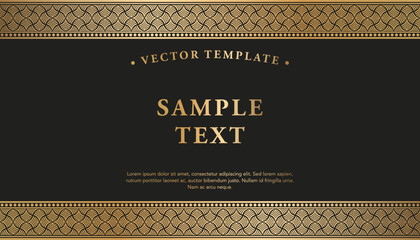 luxury batik traditional seamless pattern background with a decorative frame and a place for text