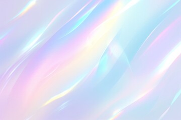 Ethereal waves of fabric in soft pastel iridescence - obrazy, fototapety, plakaty