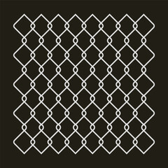 Fototapeta premium Chains flat design vector