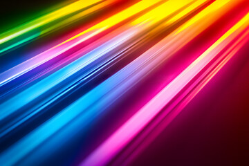 Colorful diagonal rays wallpaper and background. Neural network generated image. Not based on any actual scene or pattern.