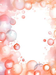 Abstract shiny pearls frame background with free copy space 