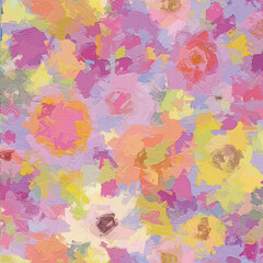 Oil paintings and various flowers, chrysanthemums, lotus leaves, birds, butterflies, and lotus flowers are beautiful