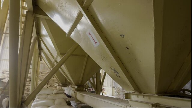 Interior of Poultry Feed Mill Plant, Thailand.