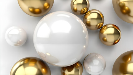 metallic gold ball illustration white ground epic royal background