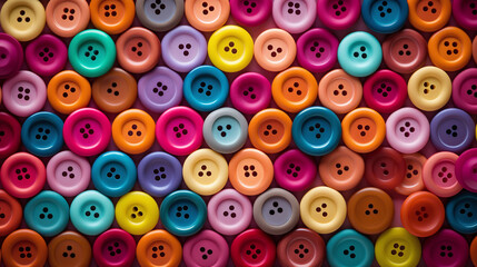Fototapeta premium full frame of multicolor button background