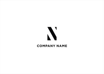 modern letter N logo business vector design template with simple