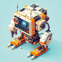 Robot. isometric style