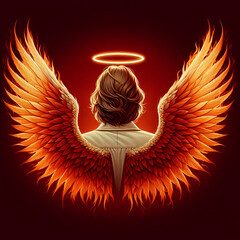 Fire Angel from Behind