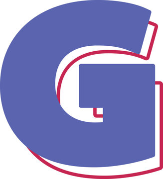 recommend clip art: partriotic usa alphabet g outline
