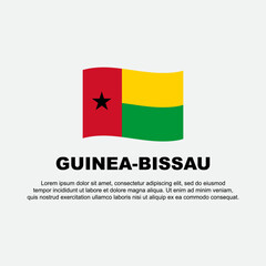 Fototapeta premium Guinea-Bissau Flag Background Design Template. Guinea-Bissau Independence Day Banner Social Media Post. Guinea-Bissau Background