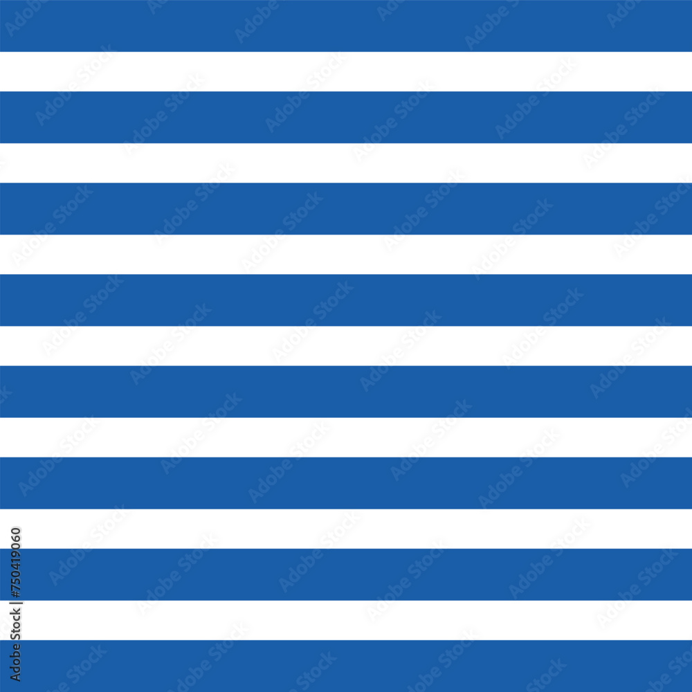 Poster striped background with horizontal straight blue and white stripes. seamless and repeating pattern. 