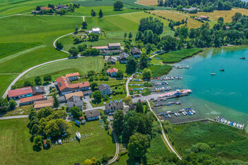 Herrlicher Sommertag rund um Breitbrunn am Chiemsee in Oberbayern