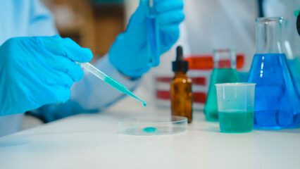 Laboratory tests with a team of people, ensuring precision and accuracy in scientific experiments and analyses, contributing to advancements in various fields.