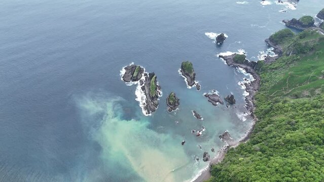 This is not Raja Ampat.
even though it's like 

This location is called ORONG BUKAL BEACH, located in Sekotong, West Lombok.

