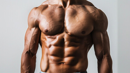 Fototapeta premium 男性の上半身の筋肉