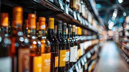 Wine and Alcohol Retail Stores in Soft Focus Nostalgia