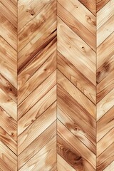 Symmetrical chevron wooden pattern on flooring.
