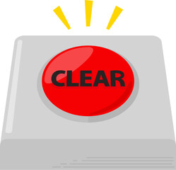 CLEARと書かれた赤いスイッチ