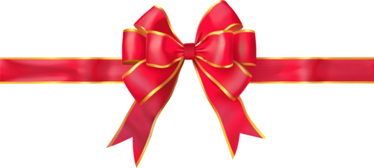 red silk ribbon. gift wrap. illustration. transparent background. valentine's day. mothers day. gift wrap	
