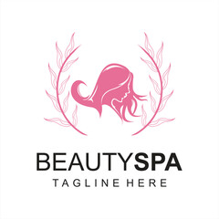 Obraz premium Luxury beauty hair salon modern logo design